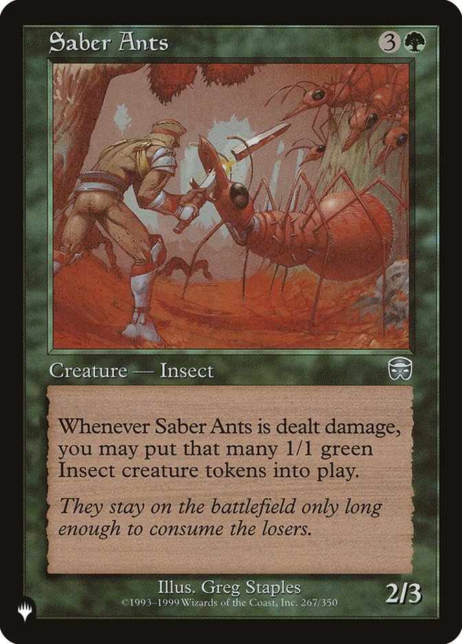 Saber Ants [The List] | Game Haven TX
