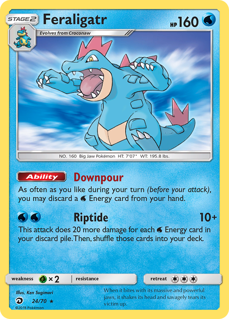 Feraligatr (24/70) [Sun & Moon: Dragon Majesty] | Game Haven TX