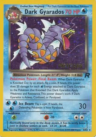 Dark Gyarados (8/82) (Prerelease Promo) [Team Rocket Unlimited] | Game Haven TX