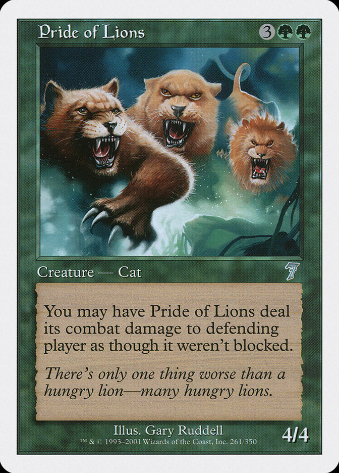 Pride of Lions [Seventh Edition] | Game Haven TX