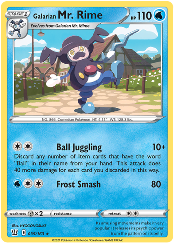 Galarian Mr. Rime (035/163) [Sword & Shield: Battle Styles] | Game Haven TX