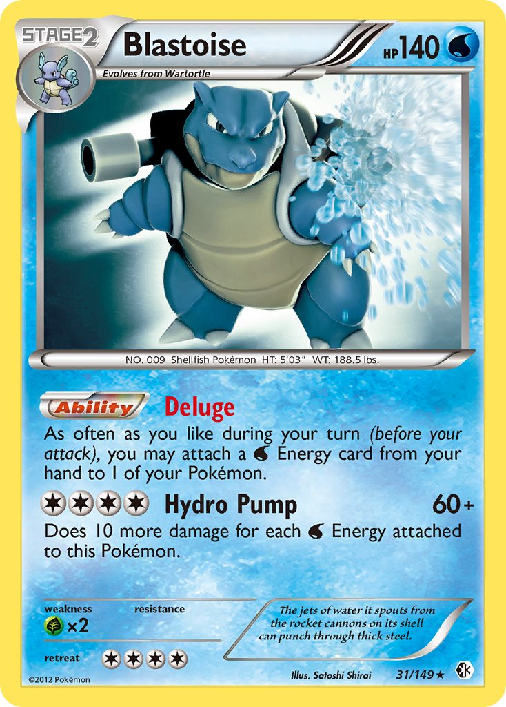 Blastoise (31/149) (Theme Deck Exclusive) [Black & White: Boundaries Crossed] | Game Haven TX
