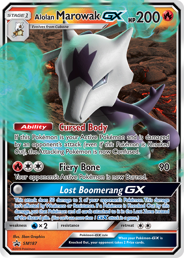 Alolan Marowak GX (SM187) [Sun & Moon: Black Star Promos] | Game Haven TX