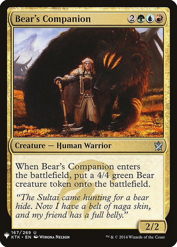 Bear's Companion [Mystery Booster] | Game Haven TX