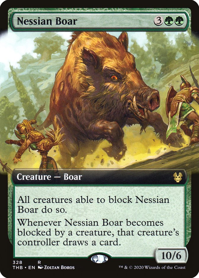 Nessian Boar (Extended Art) [Theros Beyond Death] | Game Haven TX