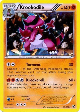 Krookodile (65/114) (Cracked Ice Holo) [Black & White: Base Set] | Game Haven TX