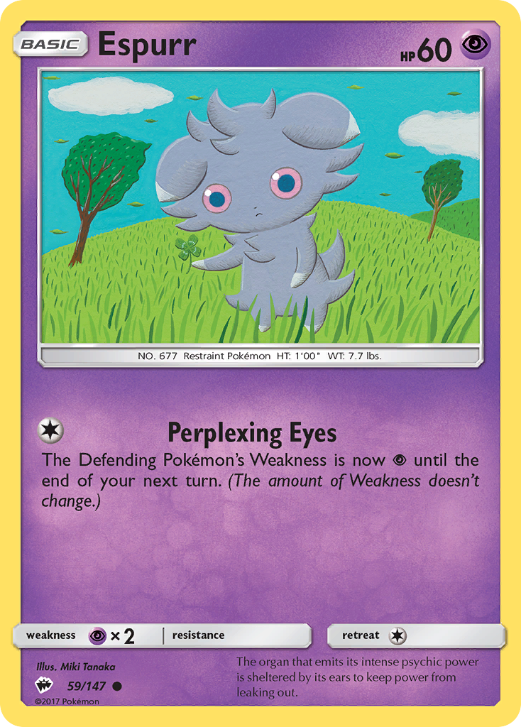 Espurr (59/147) [Sun & Moon: Burning Shadows] | Game Haven TX