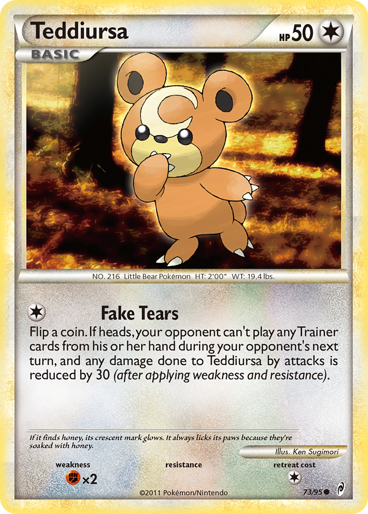 Teddiursa (73/95) [HeartGold & SoulSilver: Call of Legends] | Game Haven TX
