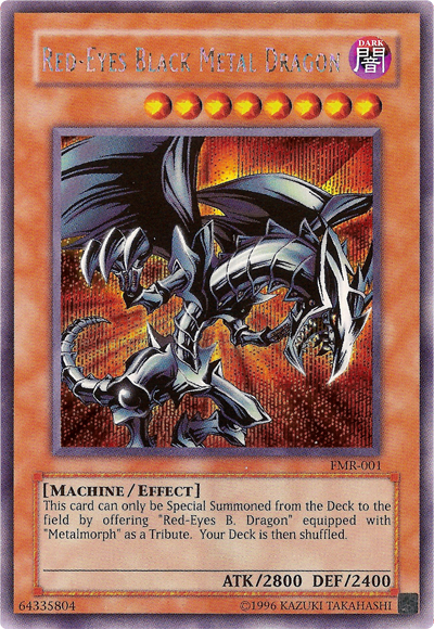Red-Eyes Black Metal Dragon (Forbidden Memories) [FMR-001] Prismatic Secret Rare | Game Haven TX