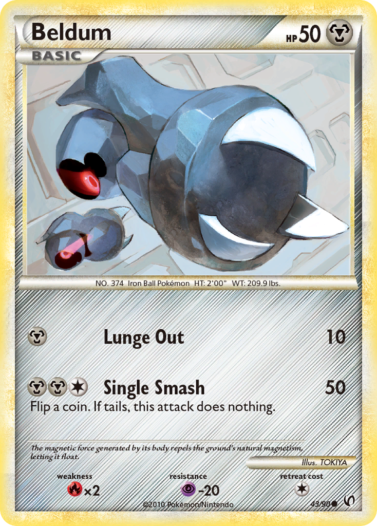Beldum (43/90) [HeartGold & SoulSilver: Undaunted] | Game Haven TX
