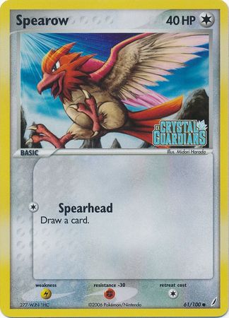 Spearow (61/100) (Stamped) [EX: Crystal Guardians] | Game Haven TX