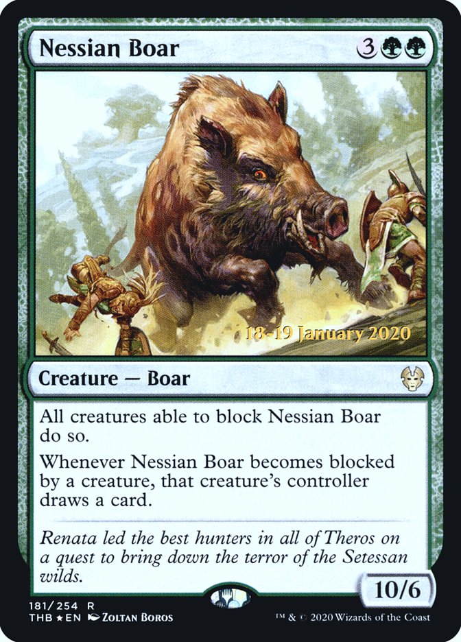Nessian Boar [Theros Beyond Death Promos] | Game Haven TX