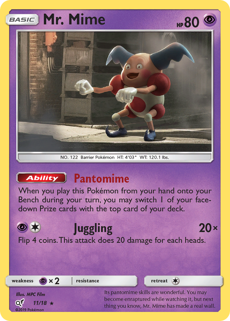 Mr. Mime (11/18) [Sun & Moon: Detective Pikachu] | Game Haven TX