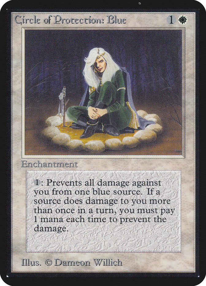 Circle of Protection: Blue [Limited Edition Alpha] | Game Haven TX