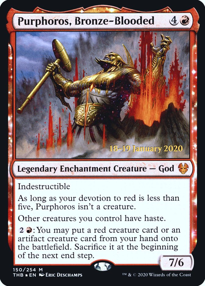 Purphoros, Bronze-Blooded [Theros Beyond Death Promos] | Game Haven TX