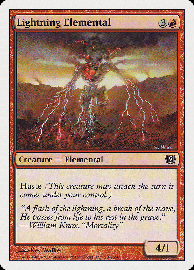 Lightning Elemental [Ninth Edition] | Game Haven TX