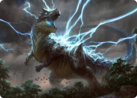 Thrasta, Tempest's Roar Art Card (41) [Modern Horizons 2 Art Series] | Game Haven TX