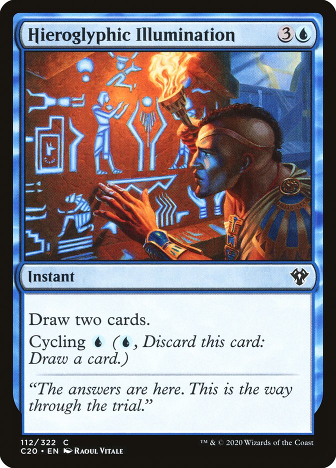 Hieroglyphic Illumination [Commander 2020] | Game Haven TX