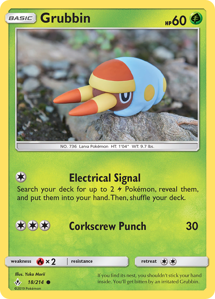 Grubbin (18/214) [Sun & Moon: Unbroken Bonds] | Game Haven TX