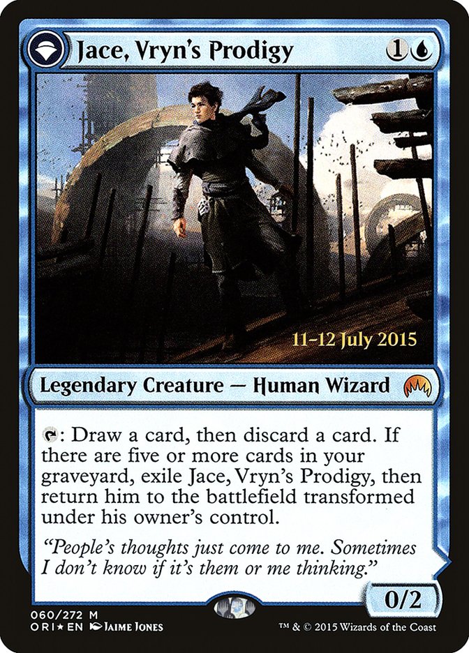 Jace, Vryn's Prodigy // Jace, Telepath Unbound [Magic Origins Promos] | Game Haven TX