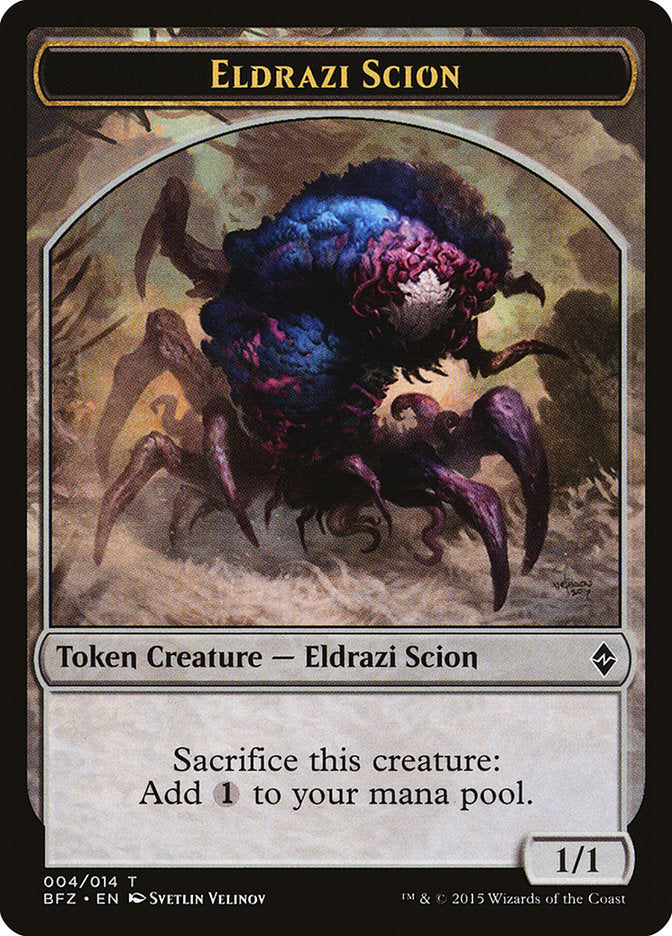 Eldrazi Scion (004/014) [Battle for Zendikar Tokens] | Game Haven TX