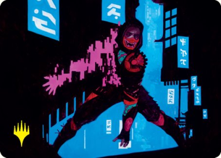 Return to Action Art Card (Gold-Stamped Signature) [Kamigawa: Neon Dynasty Art Series] | Game Haven TX