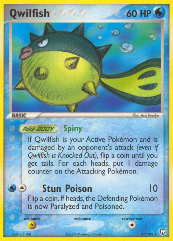 Qwilfish (27/109) [EX: Team Rocket Returns] | Game Haven TX