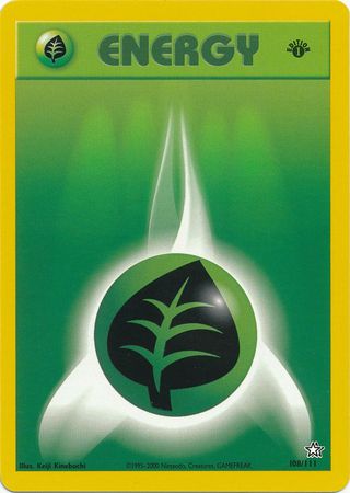 Grass Energy (108/111) [Neo Genesis Unlimited] | Game Haven TX