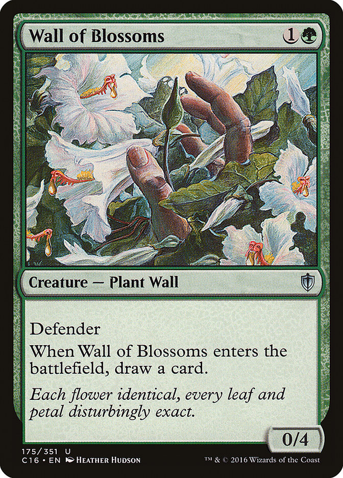 Wall of Blossoms [Commander 2016] | Game Haven TX