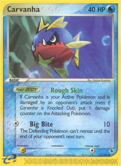 Carvanha (51/109) [EX: Ruby & Sapphire] | Game Haven TX