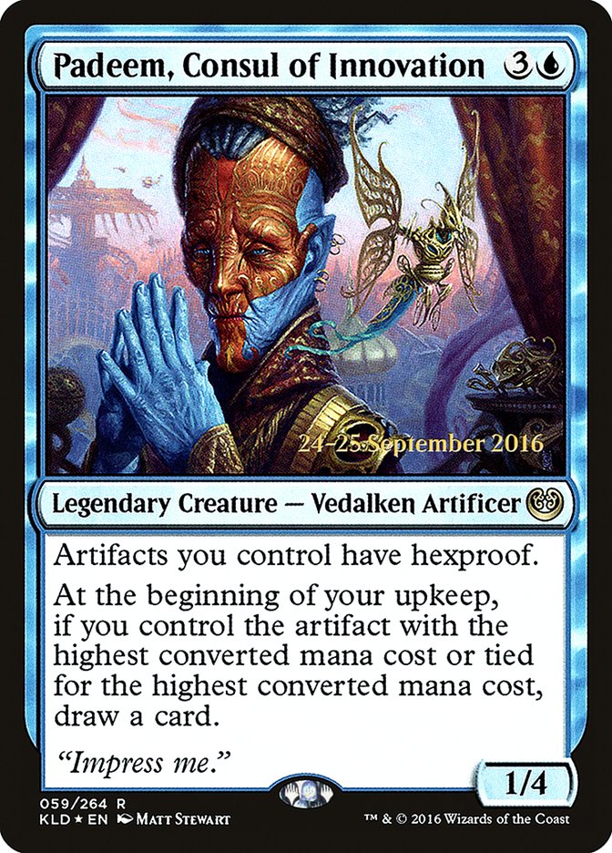 Padeem, Consul of Innovation  [Kaladesh Prerelease Promos] | Game Haven TX