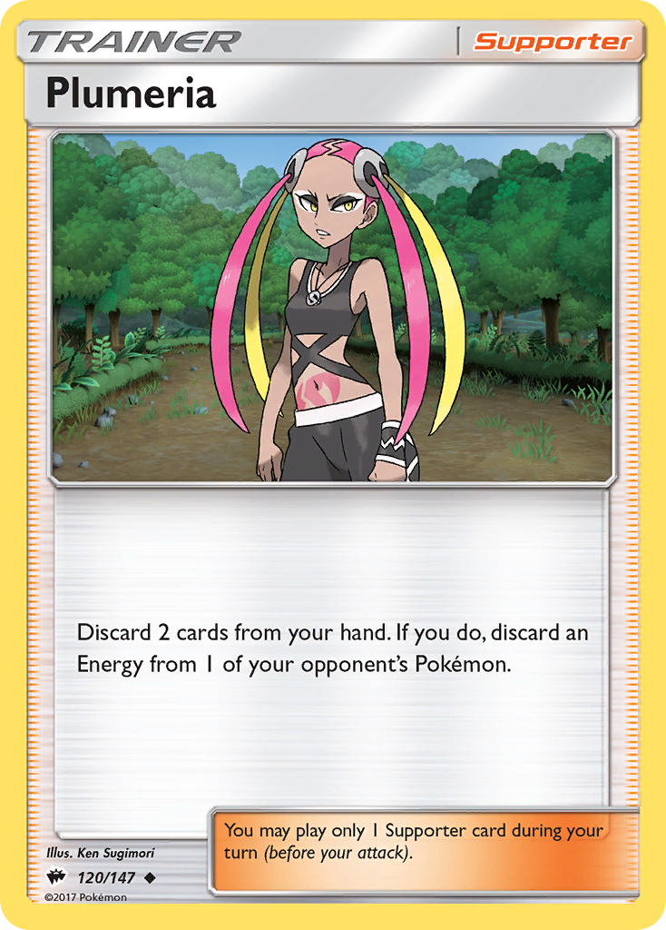 Plumeria (120/147) [Sun & Moon: Burning Shadows] | Game Haven TX