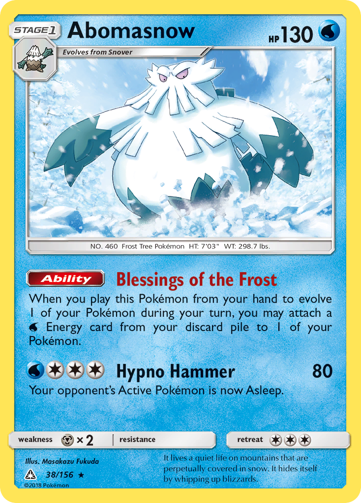 Abomasnow (38/156) [Sun & Moon: Ultra Prism] | Game Haven TX