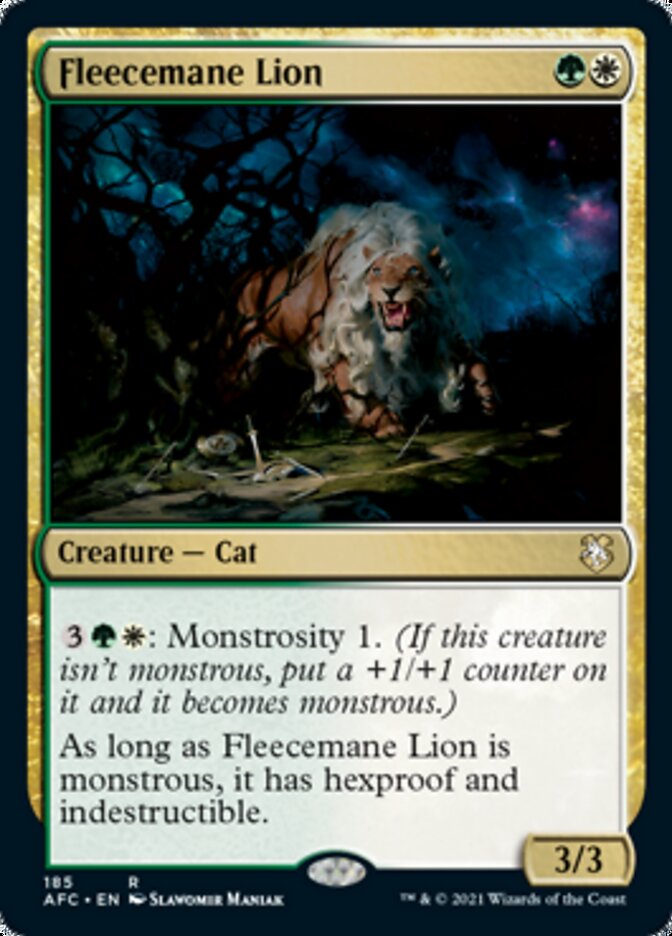 Fleecemane Lion [Dungeons & Dragons: Adventures in the Forgotten Realms Commander] | Game Haven TX