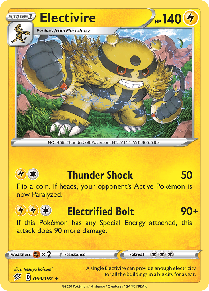 Electivire (059/192) [Sword & Shield: Rebel Clash] | Game Haven TX