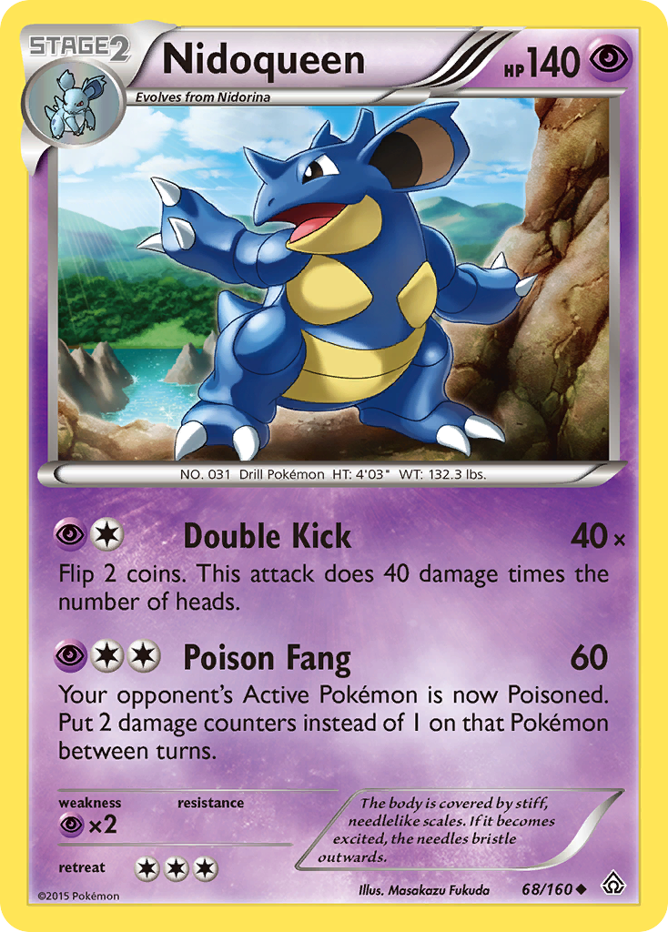 Nidoqueen (68/160) [XY: Primal Clash] | Game Haven TX