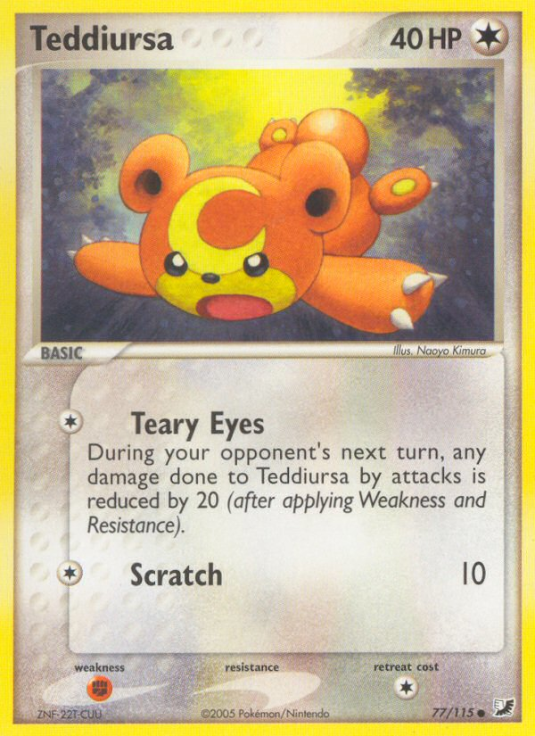 Teddiursa (77/115) [EX: Unseen Forces] | Game Haven TX