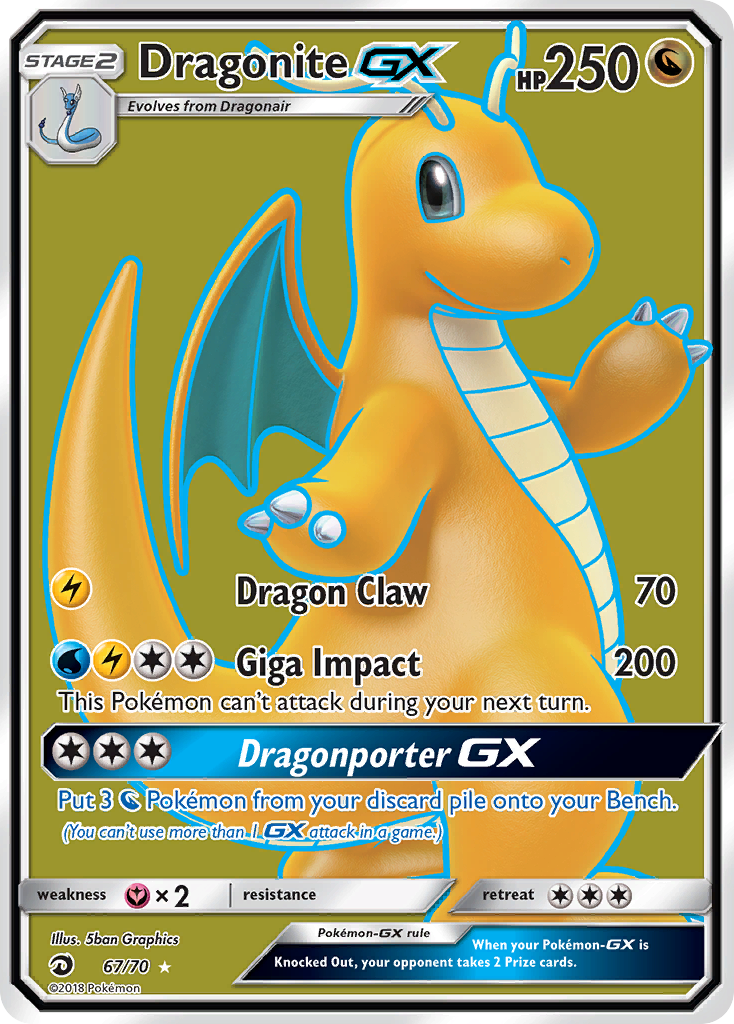 Dragonite GX (67/70) [Sun & Moon: Dragon Majesty] | Game Haven TX