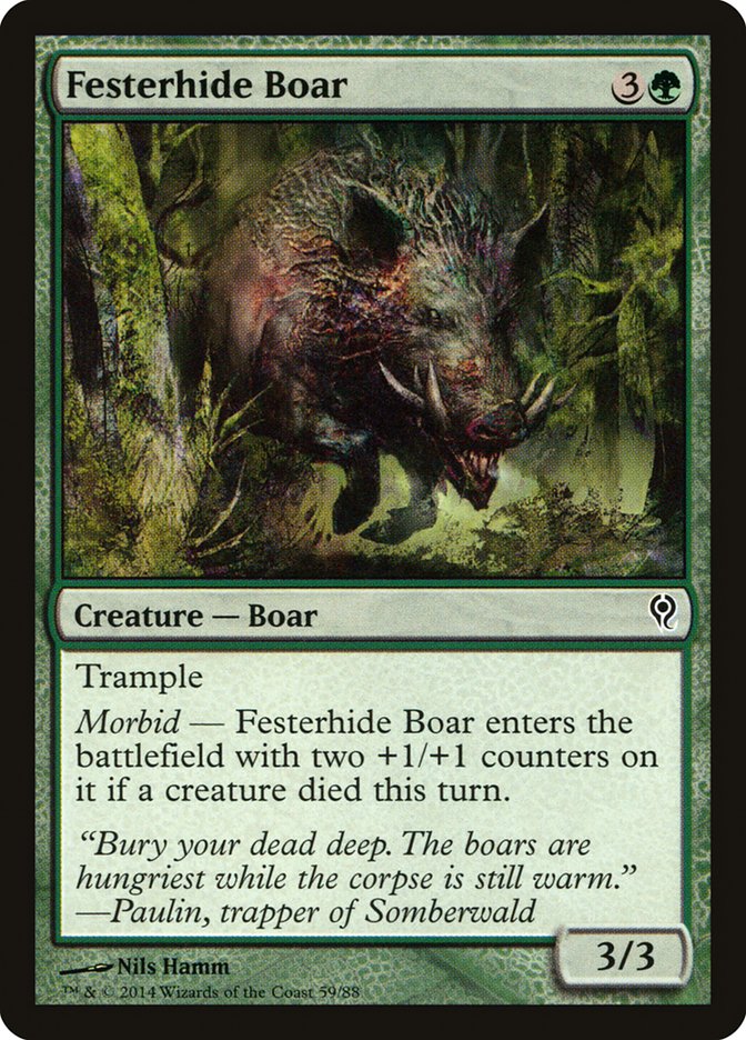 Festerhide Boar [Duel Decks: Jace vs. Vraska] | Game Haven TX