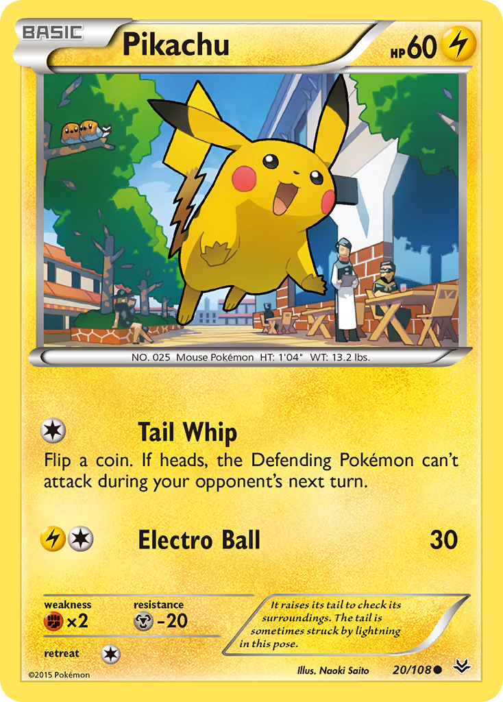 Pikachu (20/108) [XY: Roaring Skies] | Game Haven TX
