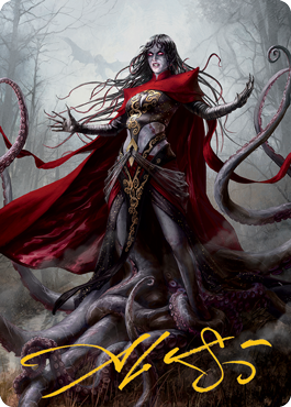 Geyadrone Dihada Art Card (53) (Gold-Stamped Signature) [Modern Horizons 2 Art Series] | Game Haven TX
