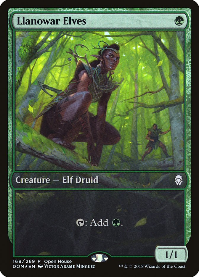 Llanowar Elves [Dominaria Promos] | Game Haven TX