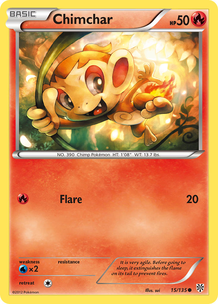 Chimchar (15/135) [Black & White: Plasma Storm] | Game Haven TX