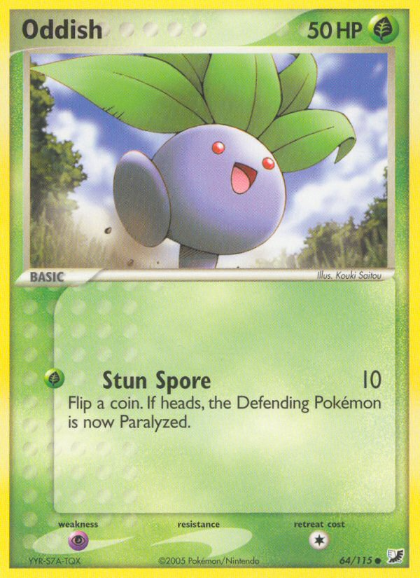 Oddish (64/115) [EX: Unseen Forces] | Game Haven TX