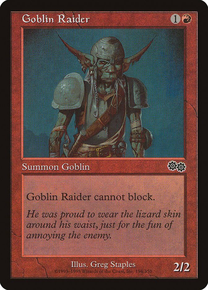Goblin Raider [Urza's Saga] | Game Haven TX