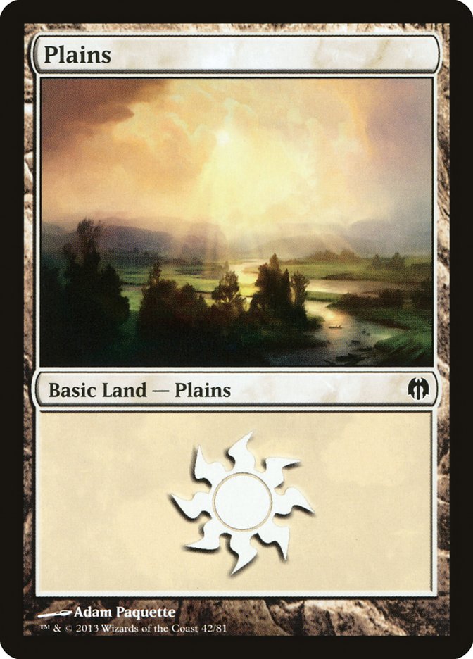 Plains (42) [Duel Decks: Heroes vs. Monsters] | Game Haven TX