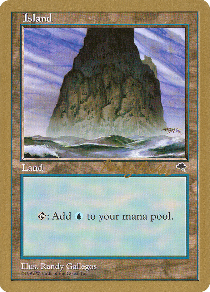 Island (rb337) (Randy Buehler) [World Championship Decks 1998] | Game Haven TX