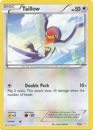 Taillow (7/30) [XY: Trainer Kit 3 - Pikachu Libre] | Game Haven TX