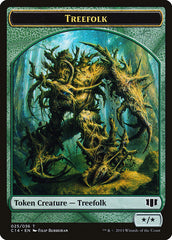 Treefolk // Wolf Double-sided Token [Commander 2014 Tokens] | Game Haven TX