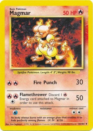 Magmar (36/102) [Base Set Unlimited] | Game Haven TX